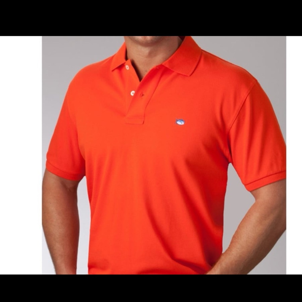 Southern Tide Vibrant Orange Polo Shirt